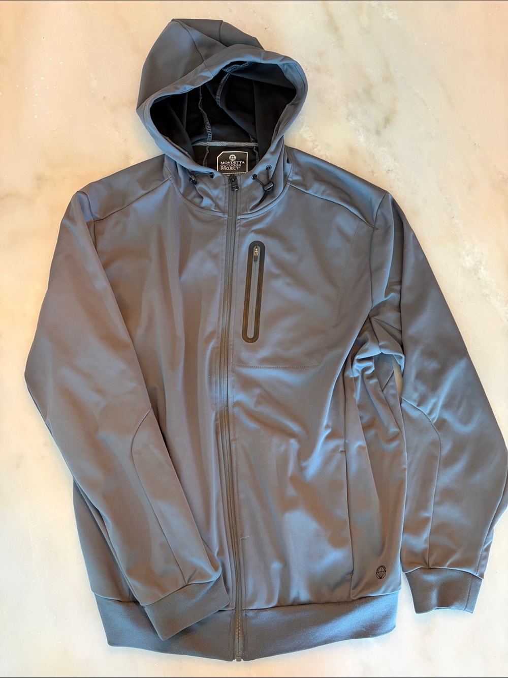 Mondetta Men's Hooded Softshell Jacket - Gray